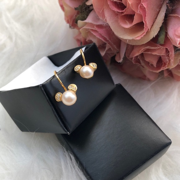 DISNEY Mickey Mouse Gold, Pearl and Gemstone Earrings - Picture 11 of 12